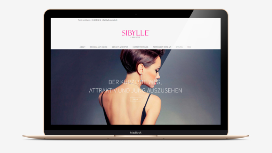 Glaswerk: Neue Website für Sibylle Cosmetic
