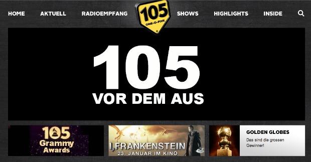Radio 105: Sendebetrieb am Dienstagabend eingestellt