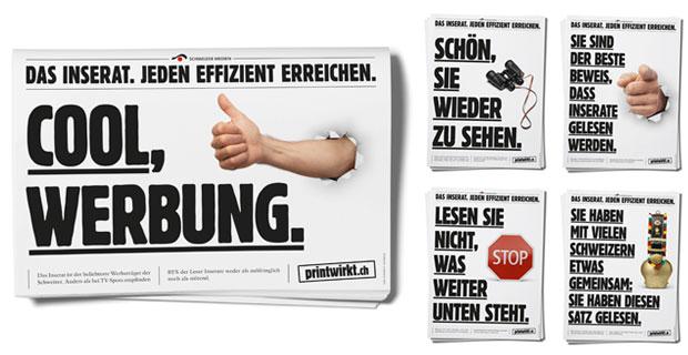 Schweizer Medien: Der "beste Beweis, dass Inserate gelesen werden"