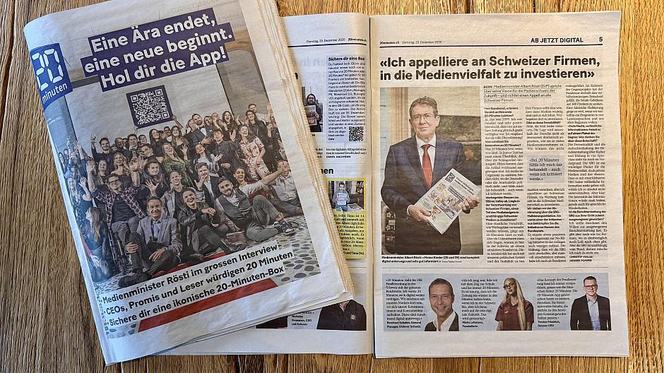 20 Minuten: 20 Stimmen zum Print-Ende