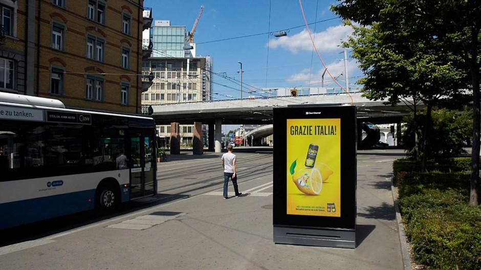 Aussenwerbung: 25 neue digitale Werbeanlagen in Zürich