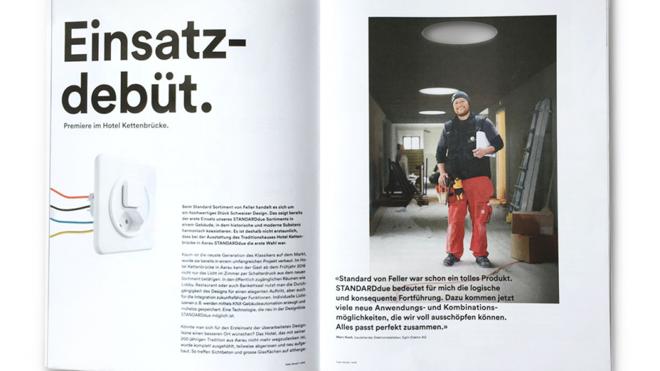 Gestalten: Frischer Wind für Kundenmagazin von Feller