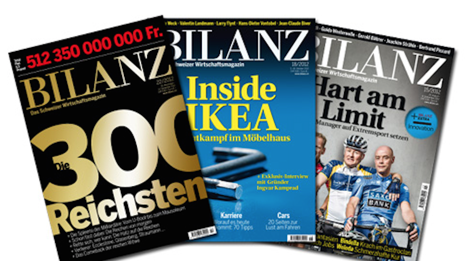 Ringier Axel Springer: «Bilanz» erscheint nur noch monatlich