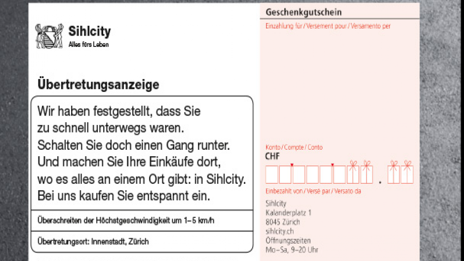Leo Burnett Schweiz: Wer zu gestresst ist beim Einkaufen, wird geblitzt
