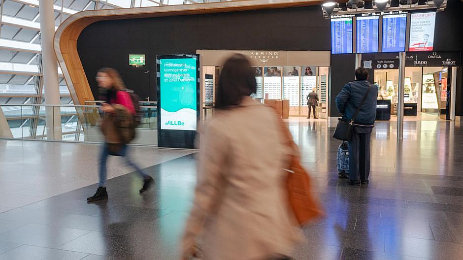 APG | SGA: 44 zusätzliche Screens am Flughafen Zürich