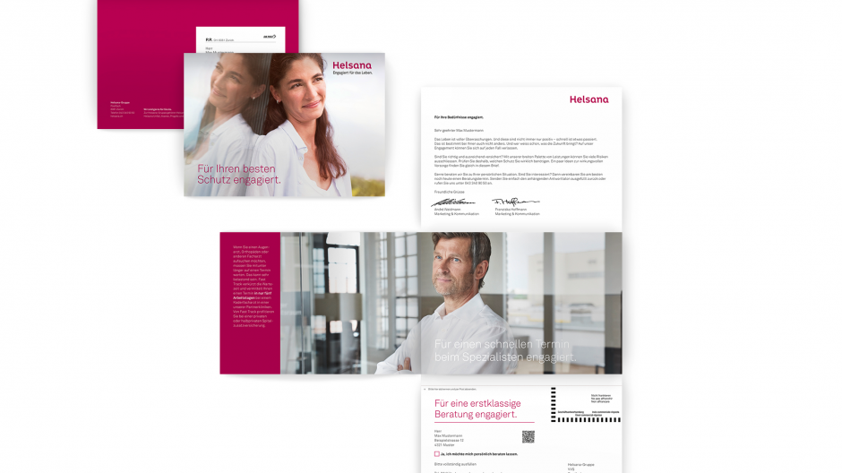 Four: Mailingkampagne für Helsana konzipiert