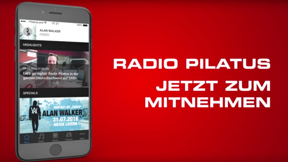 Arcmedia: Neue App für Radio Pilatus