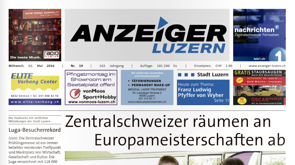 Anzeiger Luzern: Marcel Habegger ist neuer Redaktionsleiter