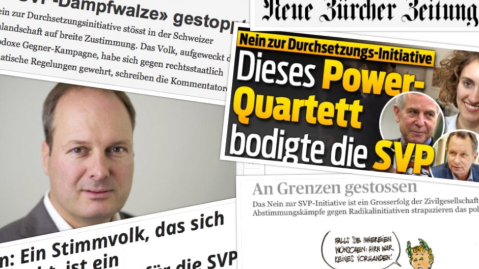 Pressestimmen: «Die Schweiz jenseits der SVP ist erwacht»