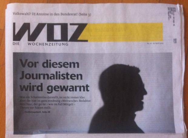 Fall Mörgeli: WoZ provoziert "Weltwoche"-Journalist 