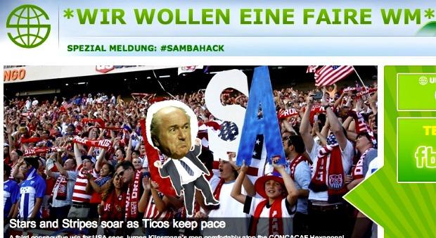 Feinheit: Sepp Blatter tanzt Samba für faire WM