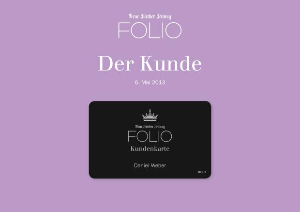 Folio: Kundenkarten für Werbekunden  