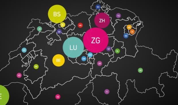 webguerillas: Zug ist die Social-Media-Hauptstadt