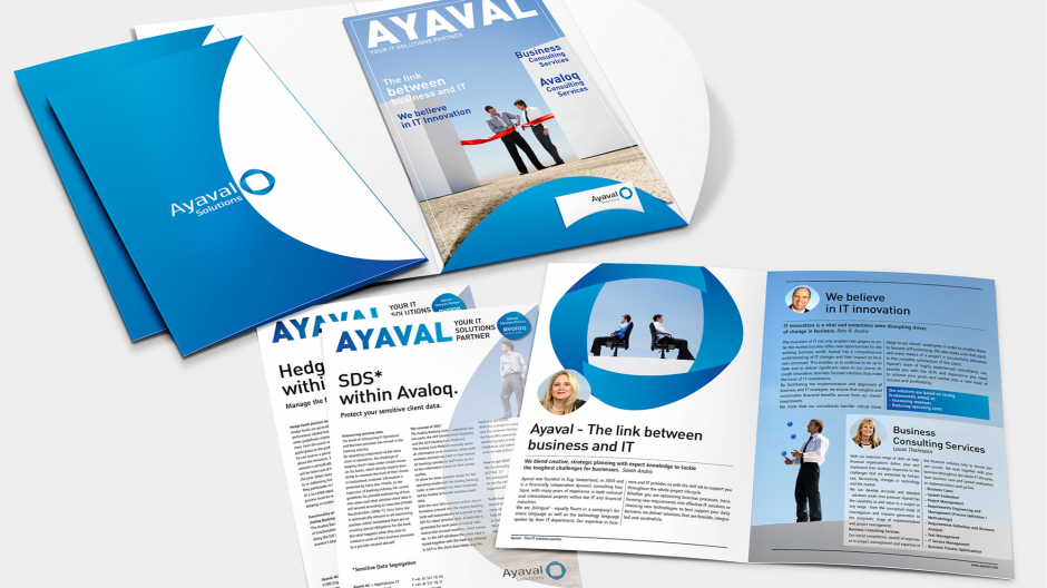 RiC-Communications: Broschürenkonzept für Ayaval Solutions