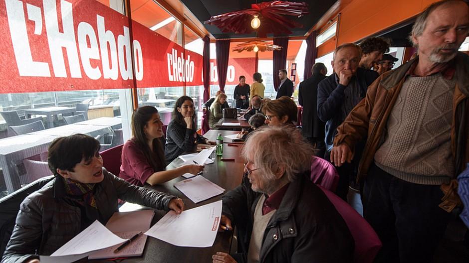 Das Ende von L’Hebdo: Allerletzte Ausgabe am Abschiedsbrunch gestaltet