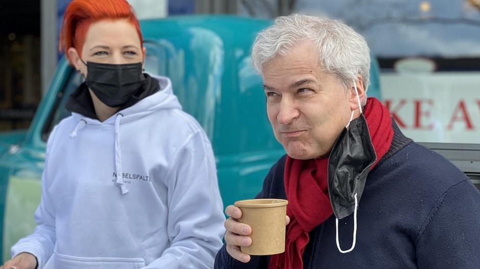 Guerilla-Aktion: Am Zürcher Bellevue Nebelsuppe serviert