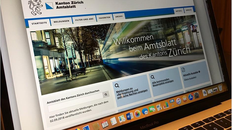 Zürich: Amtsblatt erscheint definitiv nur noch digital