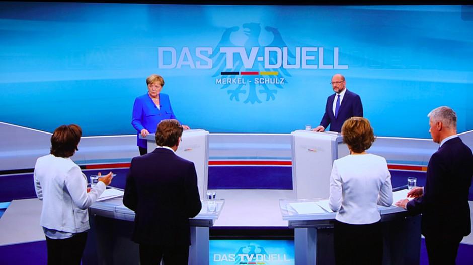 Deutschland: Angela Merkel gewinnt TV-Duell