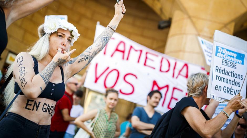 Streik bei Tamedia Romandie: Auch am Donnerstag geht der Protest weiter