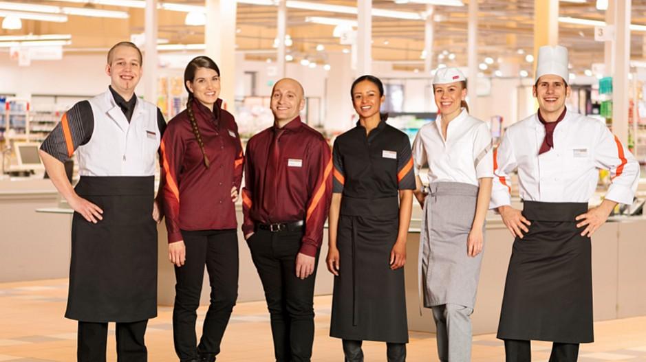 Migros: Aufgefrischte Blusen und Krawatten für das Personal