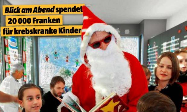 Blick am Abend: Samichlaus Arno beschenkt kranke Kinder