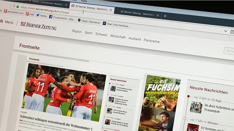 Tamedia: «Berner Zeitung» frischt das Newsportal auf