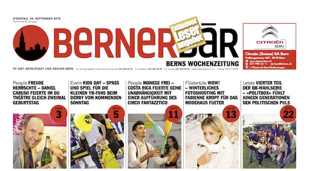 Tamedia: Reorganisation bei der Berner Wochenzeitung "Bernerbär"