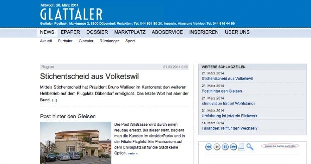 Tamedia: Zürcher Oberland Medien übernehmen den "Glattaler"