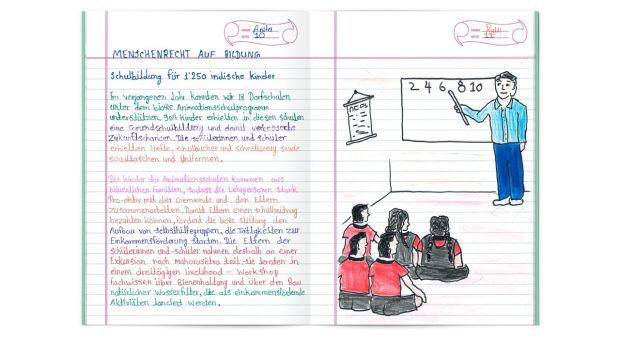 KSP: Indische Schüler schreiben Jahresbericht auf Deutsch