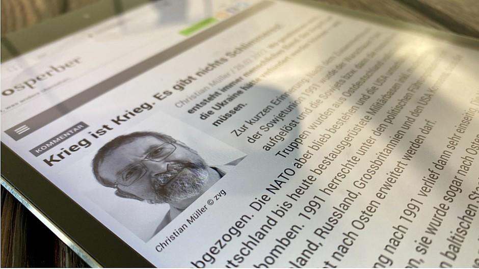 Infosperber: Christian Müller nach Kommentar entlassen