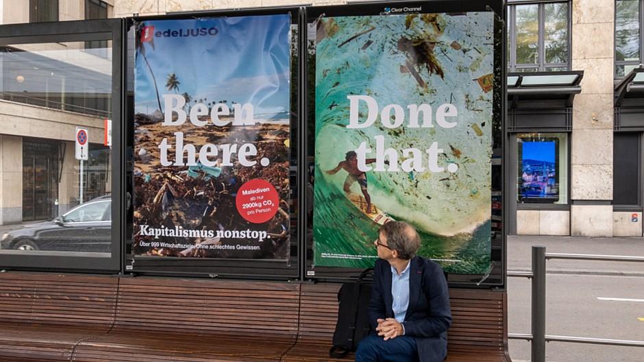 Guerilla-Aktion: Clear Channel zeigt Stadtzürcher Juso an