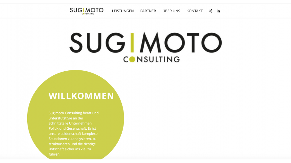 KSP: Webseite für Sugimoto Consulting entwickelt