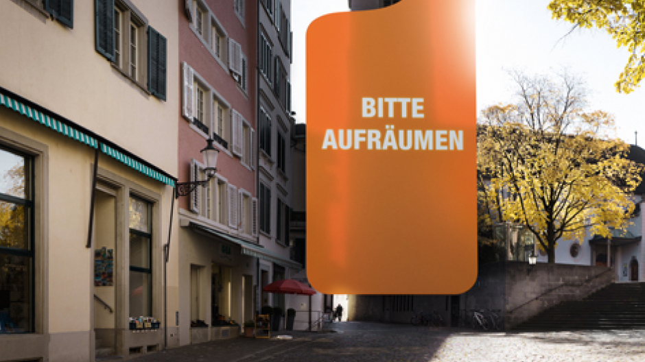 ViznerBorel: Ein Türhänger als Mahnfinger