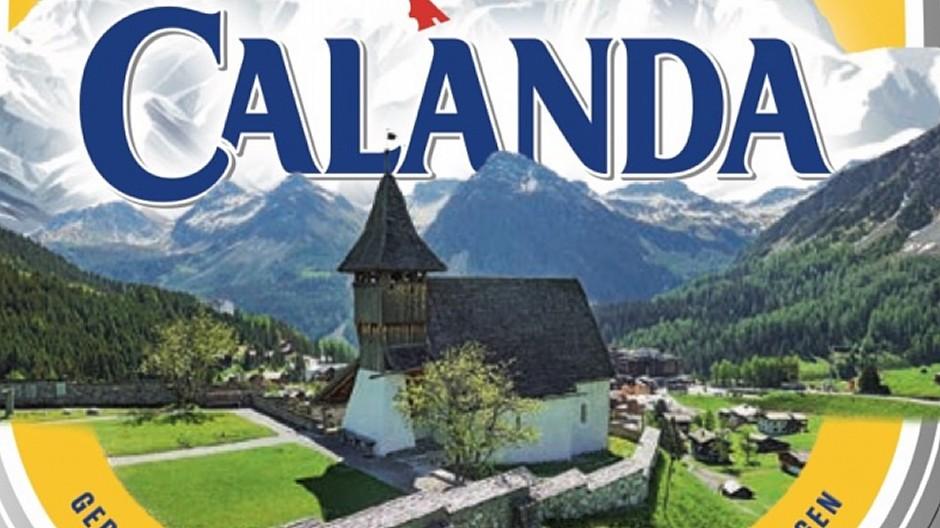 Markenkern: Davos oder Arosa auf der Bierflasche
