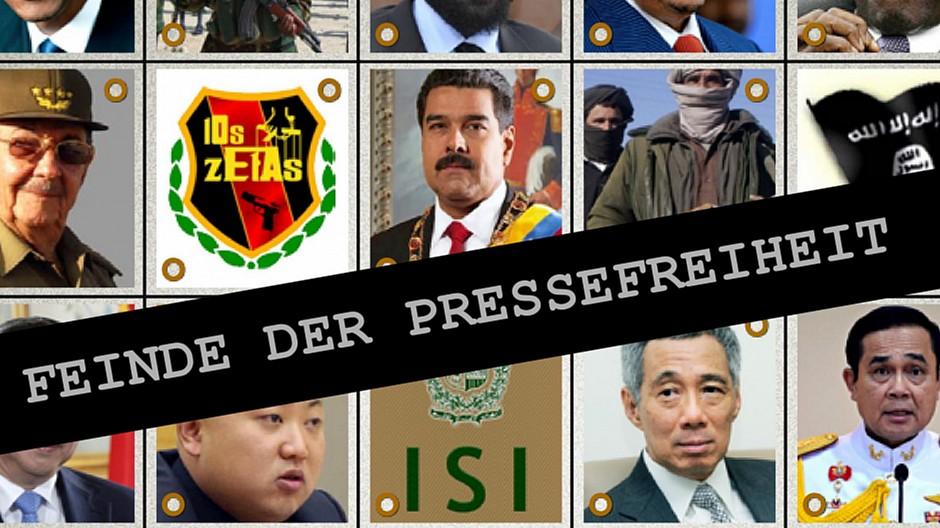 Reporter ohne Grenzen: Die 35 «Feinde der Pressefreiheit»