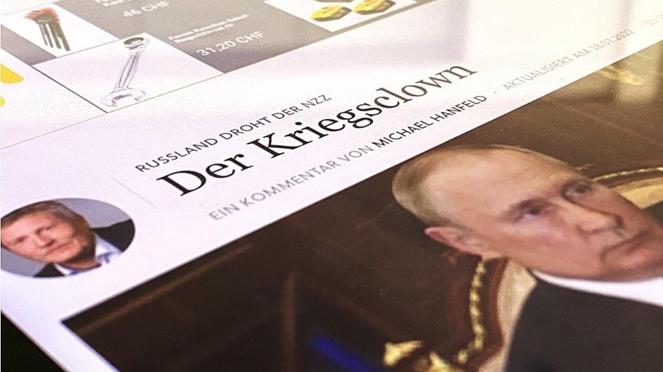 Russland droht der NZZ: Die FAZ findet das Ansinnen «lächerlich»