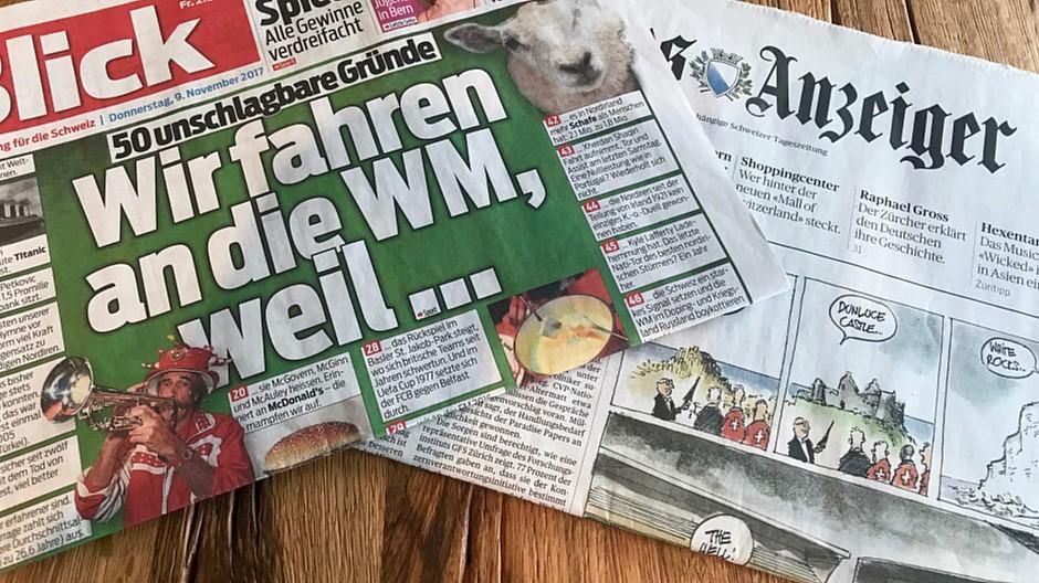Fussball-WM 2018: Die Presse feuert die Schweizer Nati an
