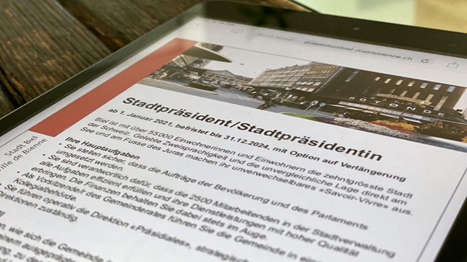 Wahlwerbung: Dieses Inserat sorgt in Biel für Verwirrung