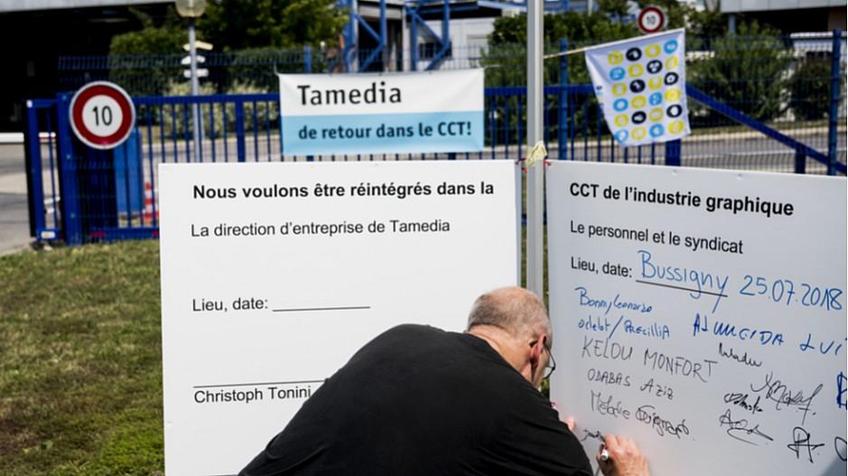 Tamedia: Drucker fordern Gesamtarbeitsvertrag zurück