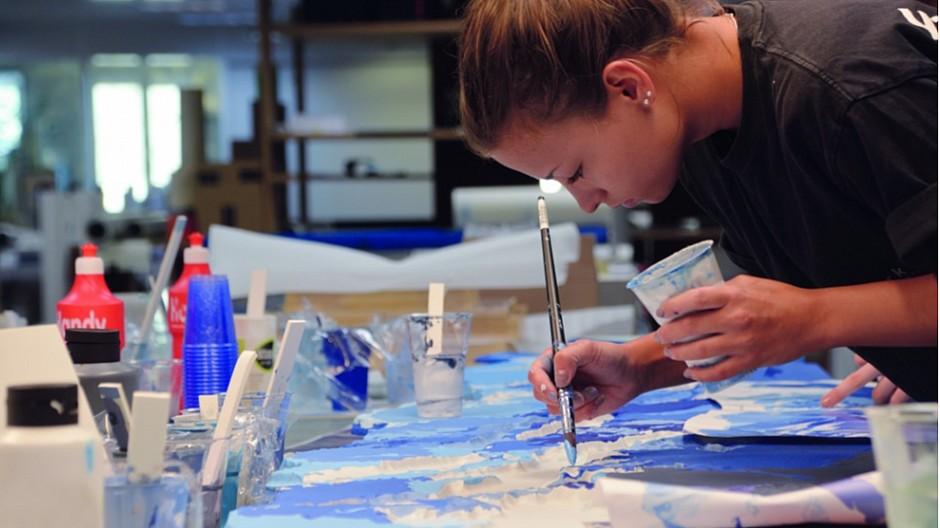 Frontwork: Eiger, Mönch und Jungfrau in 3-D im Schulungsraum