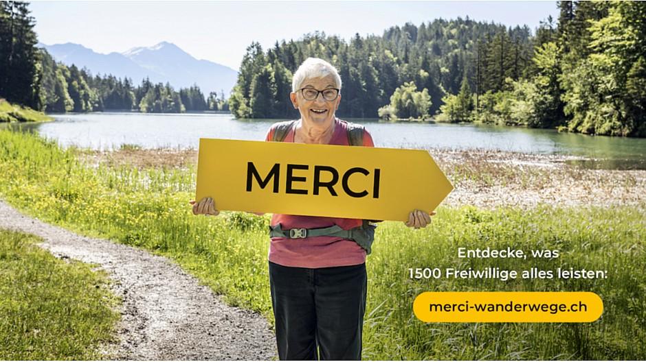 Schweizer Wanderwege: Ein «Merci» für die Freiwilligenarbeit