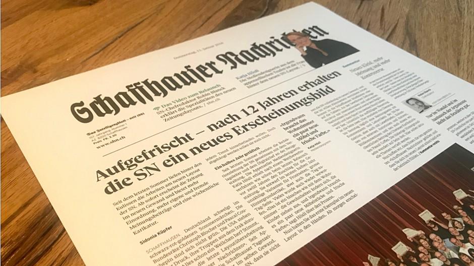 Schaffhauser Nachrichten: Ein neues Kleid und mehr Debatte