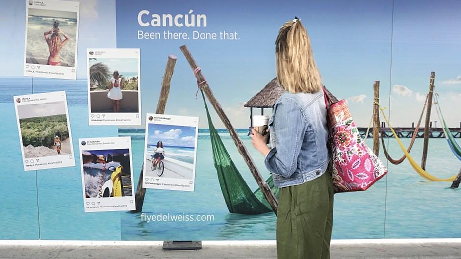 Thjnk Zürich: Eine Social Wall am Flughafen Zürich