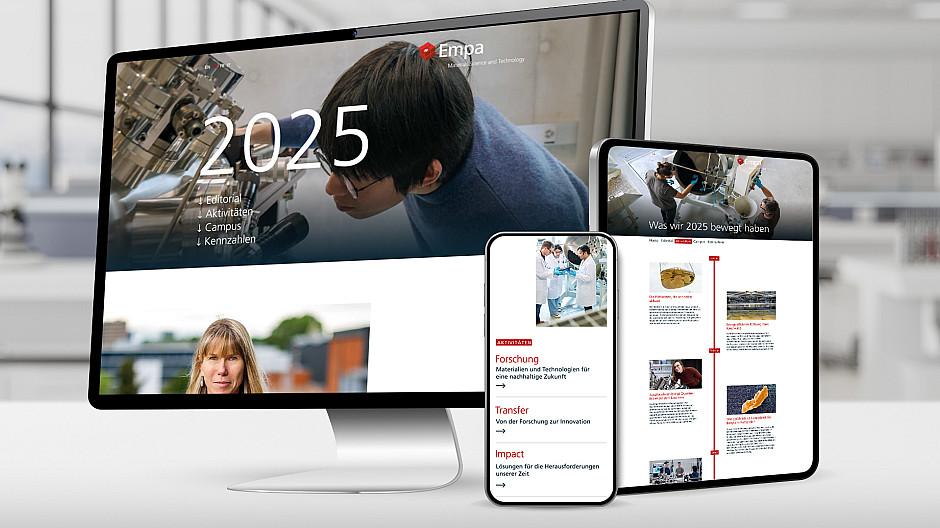 Transformer: Empa lanciert interaktiven Online-Jahresbericht