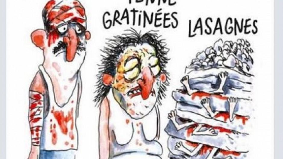 Charlie Hebdo: Erdbeben-Karikatur sorgt für Empörung