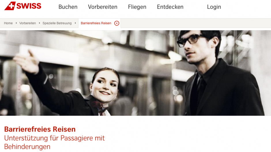 Swiss: Website neue barrierefrei nutzbar