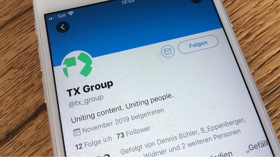 Medien auf Social Media: Fake-Account von TX Group auf Twitter