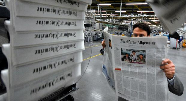 FAZ: Text über Medienkrise verärgert Herausgeber