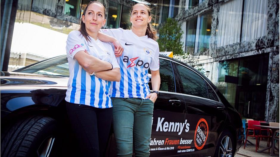 Kenny’s Auto-Center: FCZ-Spielerinnen werben für den Frauenbonus