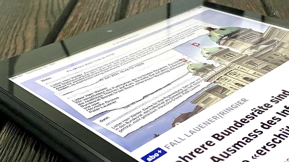 Indiskretionsaffäre: «Freundliche Grüsse auch von Bundesrat Berset»